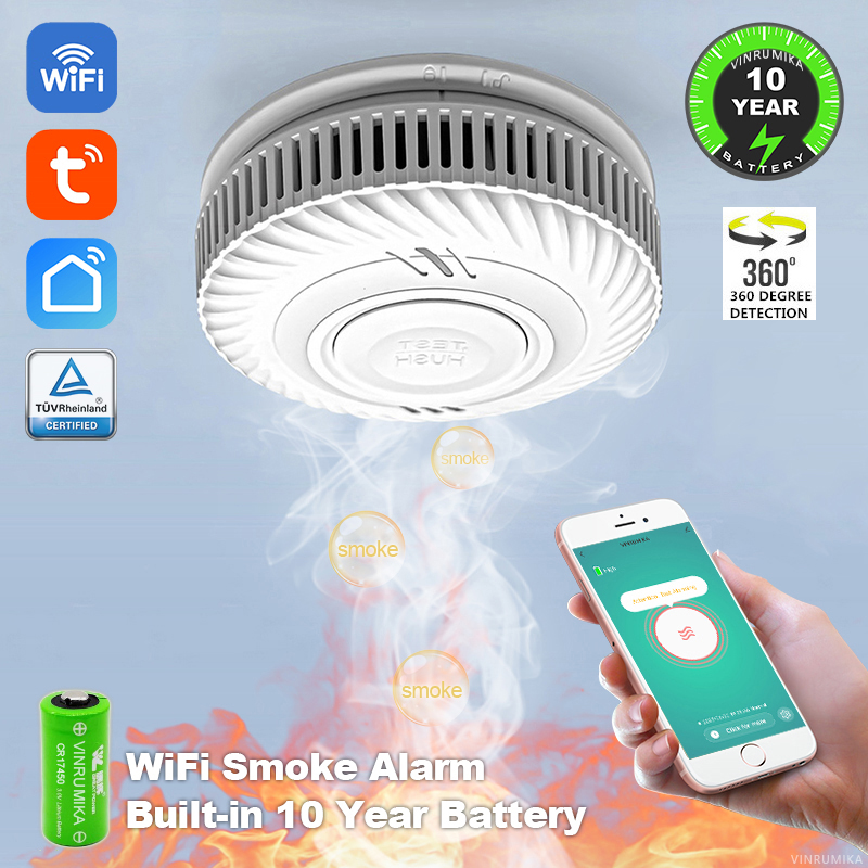 WiFi Tuya Smart Smoke Detector - Smoke Detector Interconnected recensione e prezzo