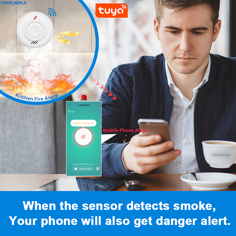 WiFi Tuya Smart Smoke Detector - Smoke Detector Interconnected recensione e prezzo