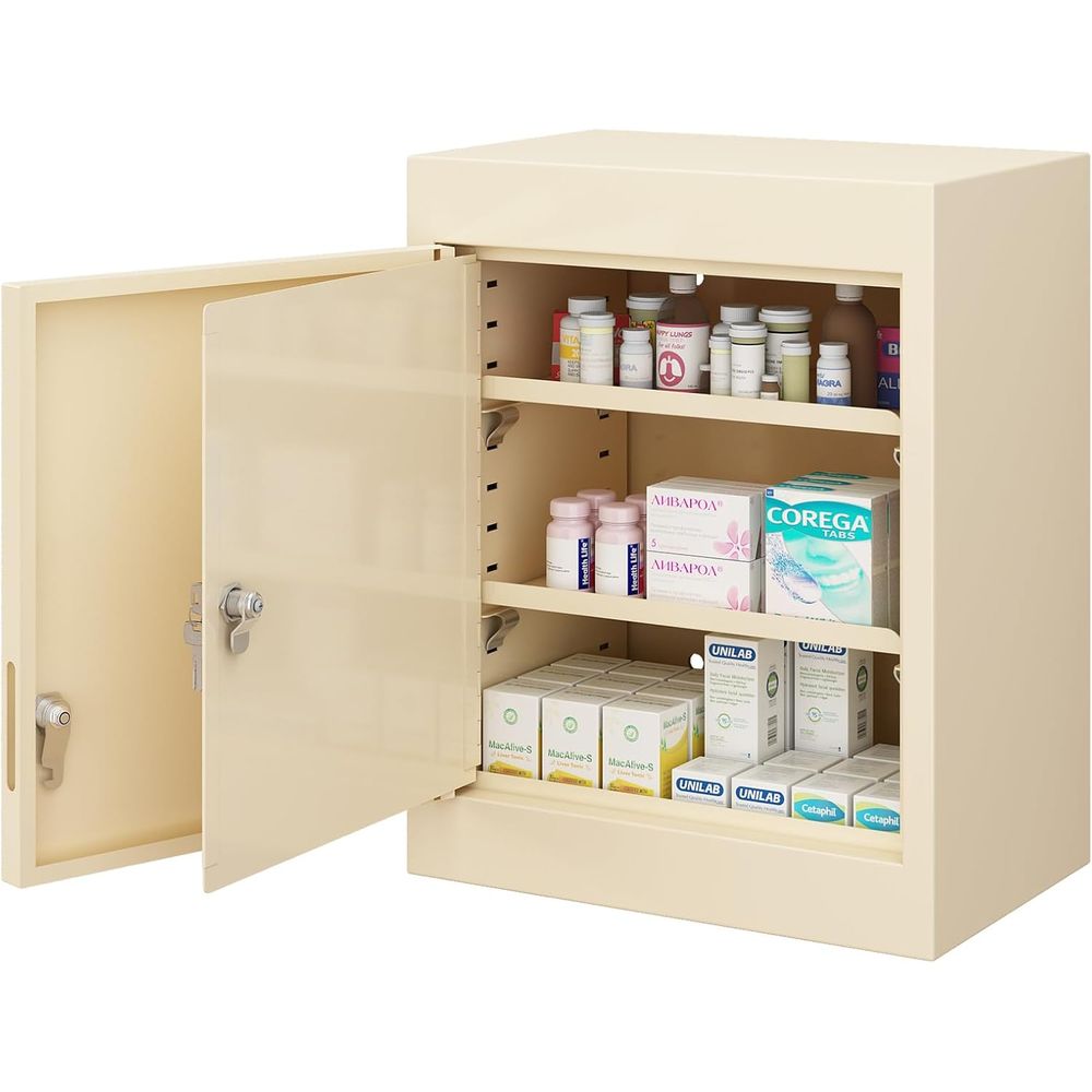 Double Door, Dual Key Lock Ste - Medicine Cabinet Lock recensione e prezzo