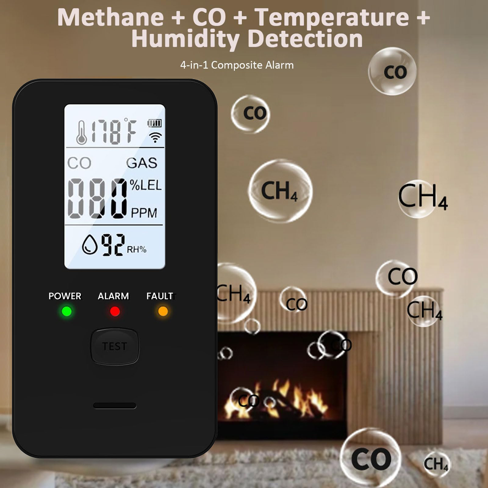 4-in-1 Gas & Carbon Monoxide D - Co Detector Plug recensione e prezzo