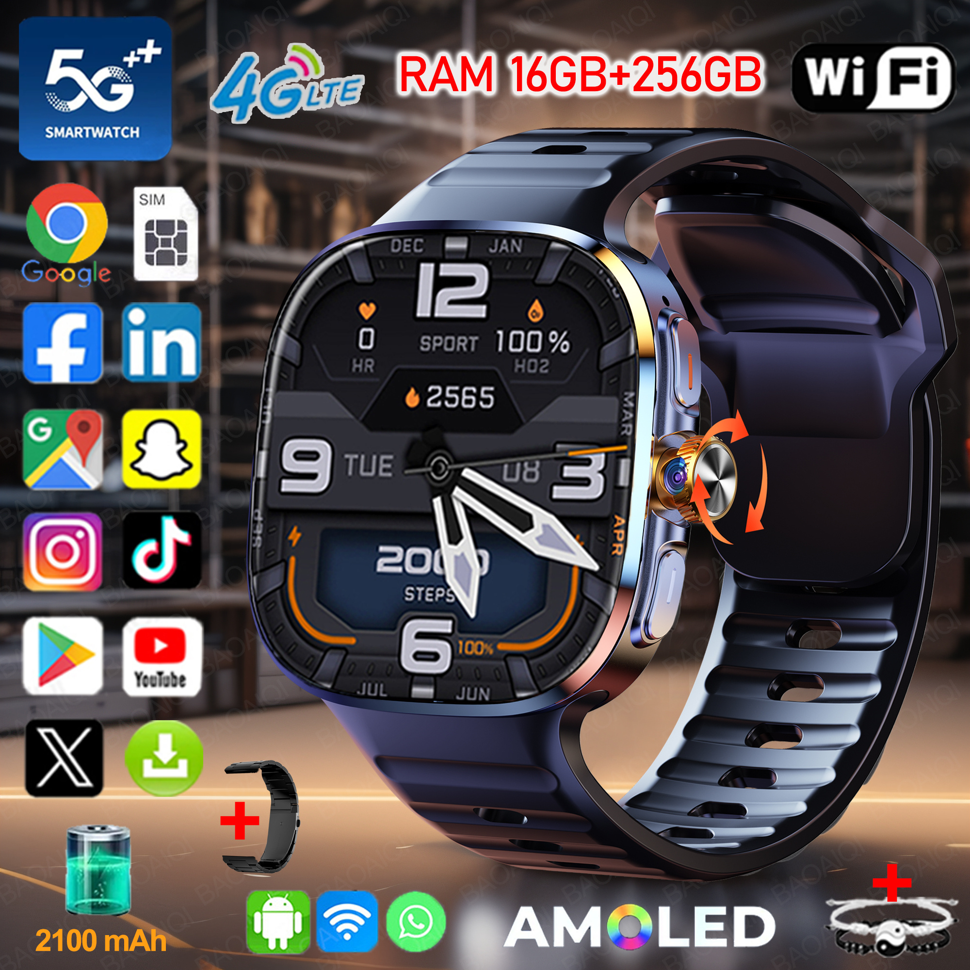 New Large Screen Smartwatch 4G - Window Lock Bar recensione e prezzo
