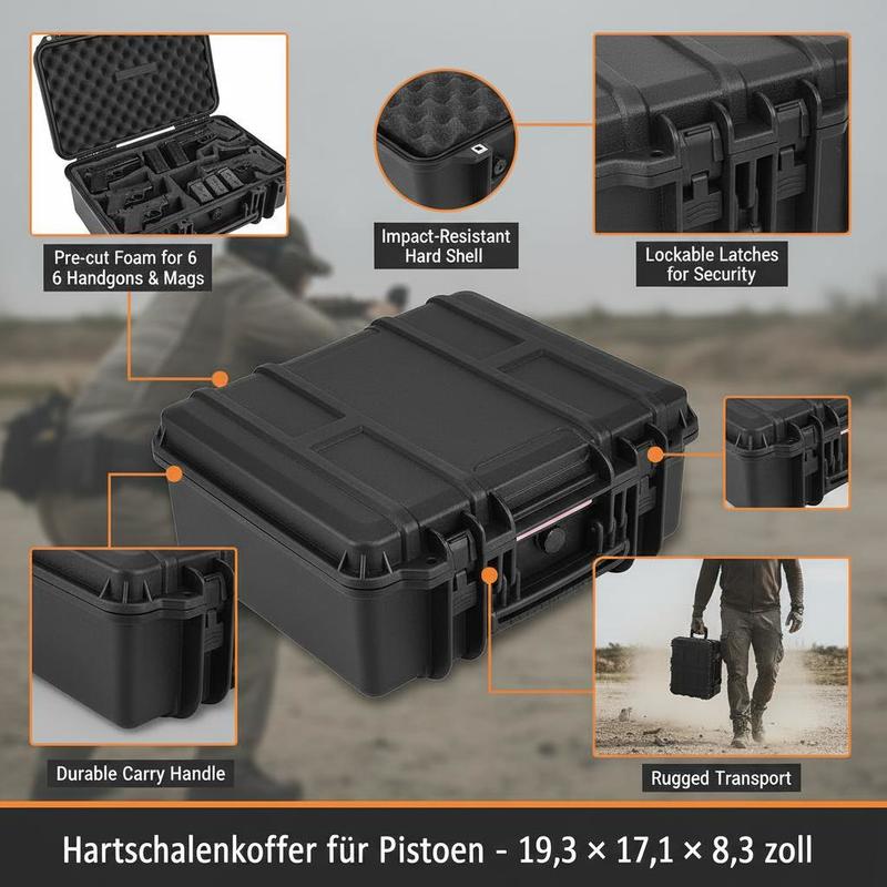 Gun Storage Box 15 x 12 x 10 I - Lockbox Key Secure recensione e prezzo