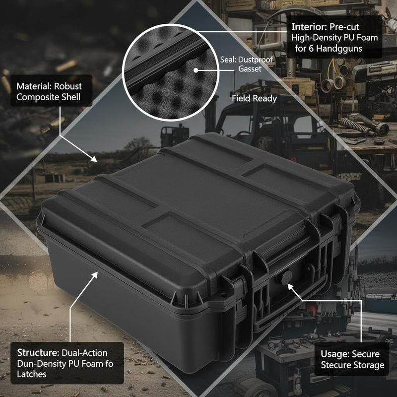 Gun Storage Box 15 x 12 x 10 I - Lockbox Key Secure recensione e prezzo