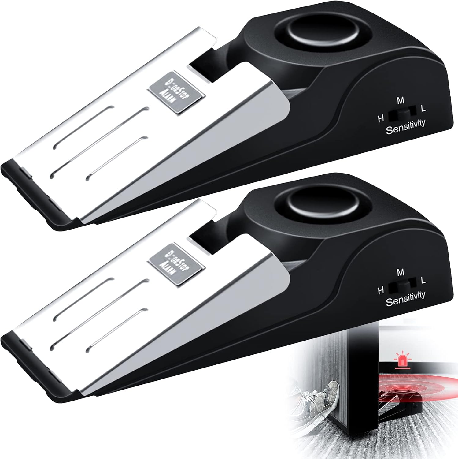 1/2Pcs Portable Travel 120 DB  - Door Stop Alarm recensione e prezzo