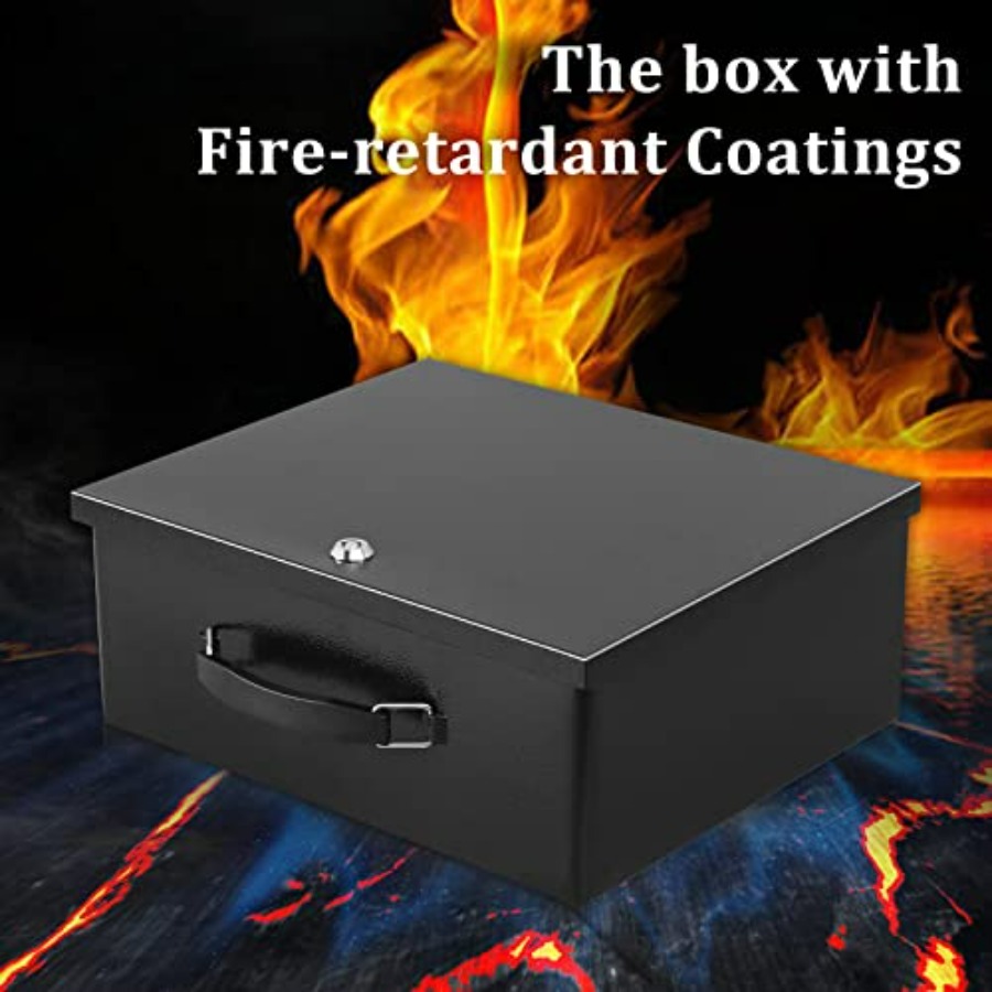 Portable Metal Safe Box with K - Fire Safe Document recensione e prezzo
