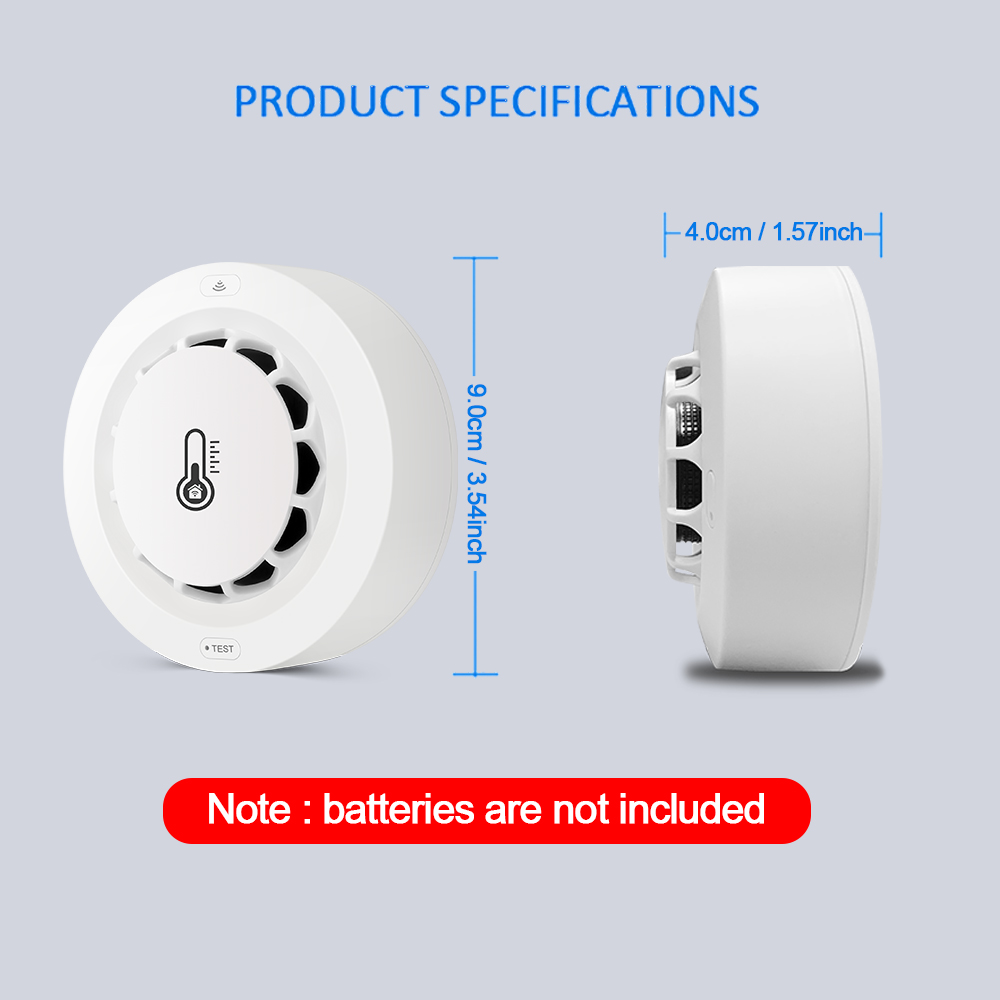 Tuya WiFi Smoke Alarm Temperat - Smoke Detector Interconnected recensione e prezzo